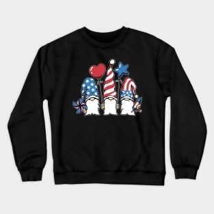 Patriotic Gnomes' Firework Fiesta Crewneck Sweatshirt
